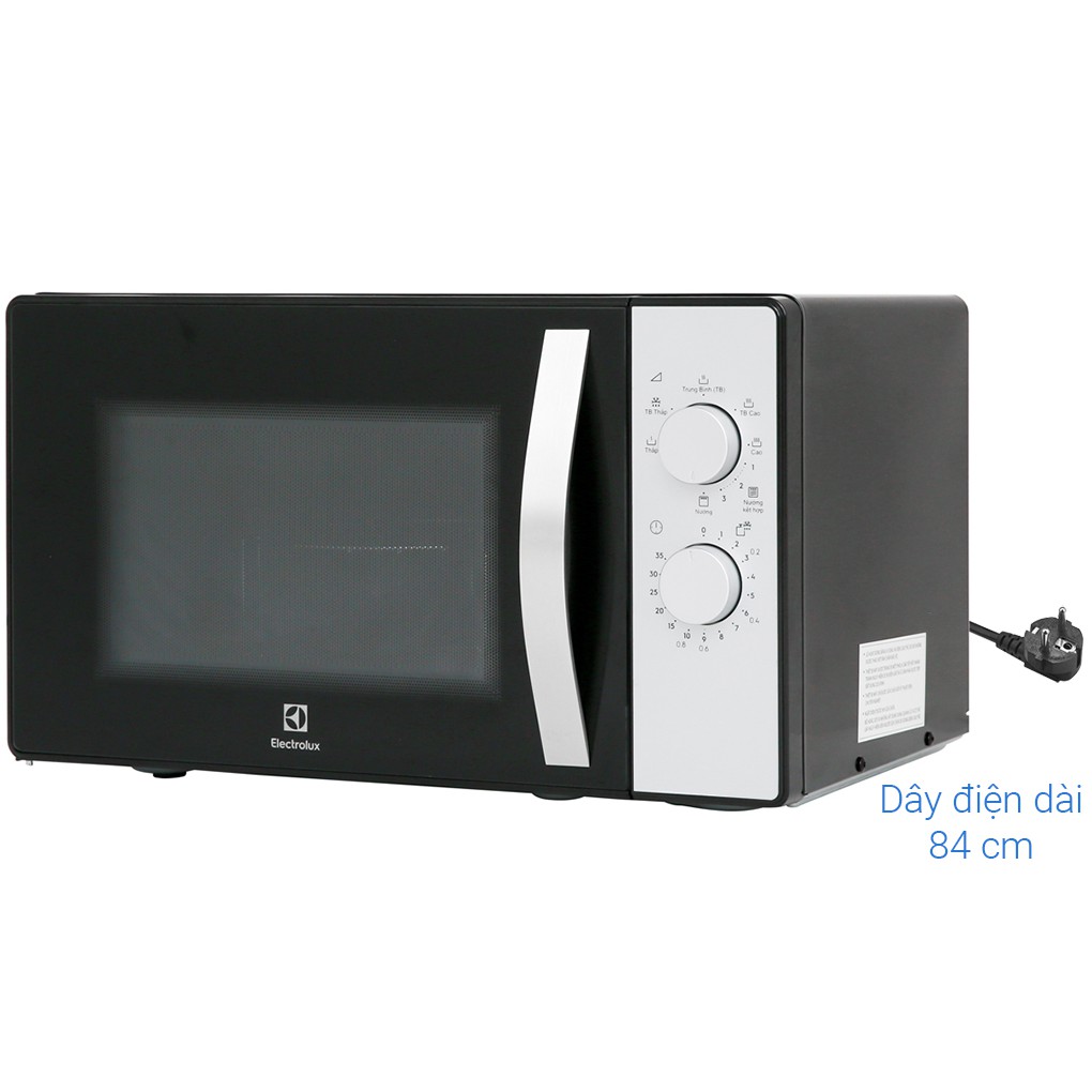 Lò vi sóng có nướng Electrolux EMG23K38GB 23L (Đen) - Hàng Chính Hãng