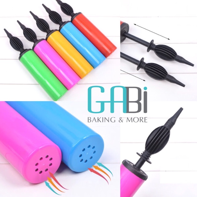 Dụng cụ dùng để bơm bóng bằng nhựa