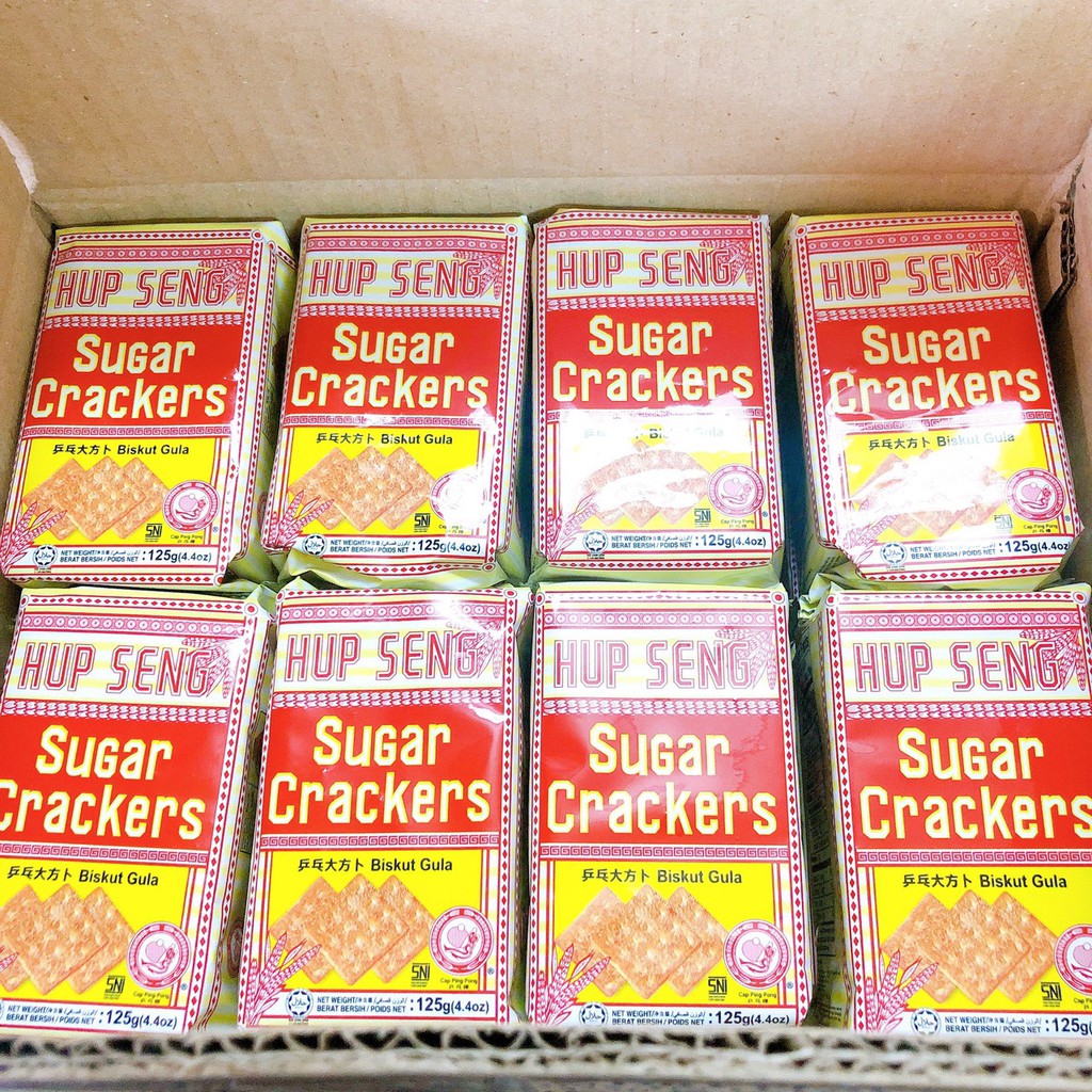 Bánh Lúa Lạt Phủ Đường Hup Seng Sugar Crackers (Gói 125g)