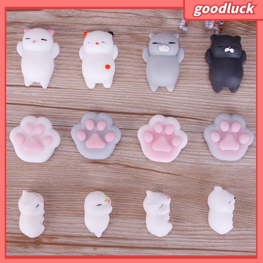 Đồ chơi mềm dẻo giảm stress hình chú mèo dễ thương