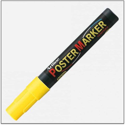 Bút maker viết vẽ lên kính Artline EPP-4 - Màu vàng dạ quang (Fl. Yellow)