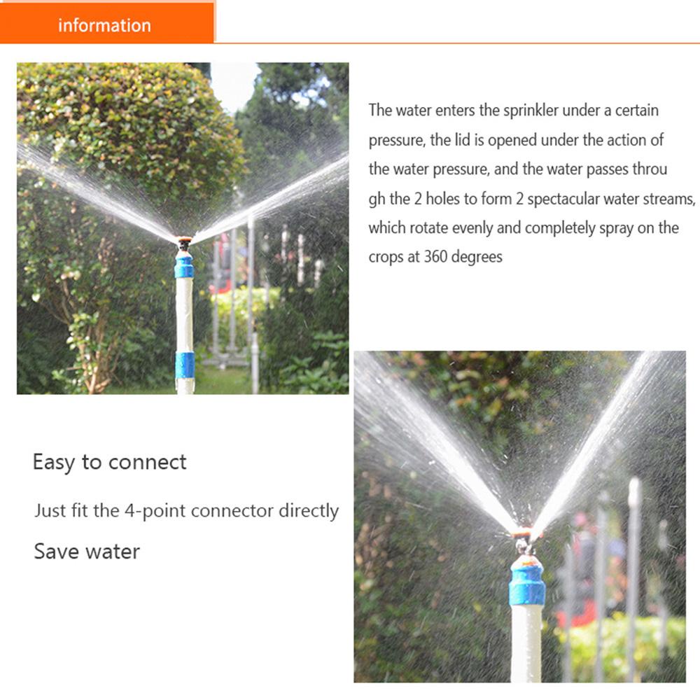 IVORY Đầu Vòi Phun Nước Tưới Vườn Tự Động Xoay 360 Độ