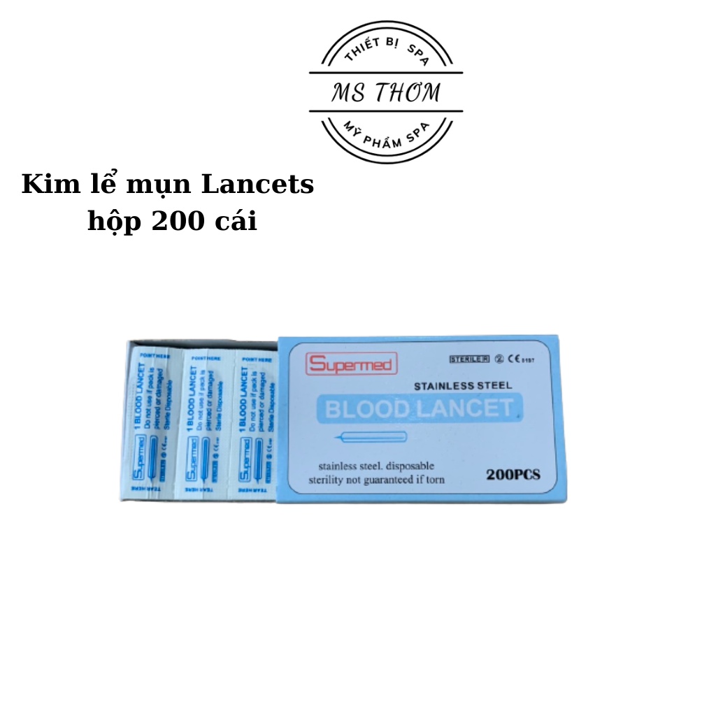 Kim lễ mụn, Kim chích mụn, Kim lấy máu LANCET (Hộp 200 cái) | BigBuy360 - bigbuy360.vn