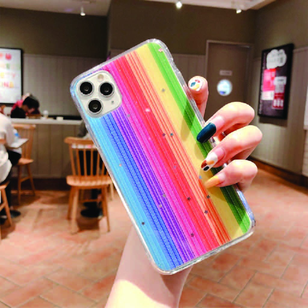Ốp Lưng Iph.0ne ⚡ Ốp Iph.0ne Cầu Vồng Lấp Lánh Kim Tuyến ⚡ iPh.0ne 6P/7/8/7plus/8plus/x/xs/xs max/11/11promax/12/12pro/1