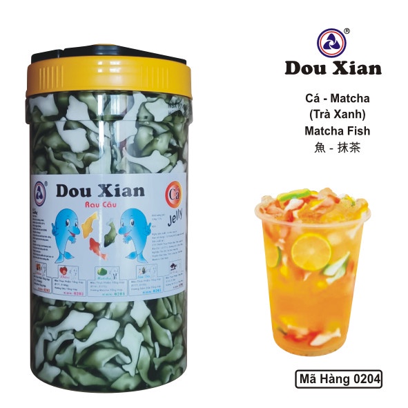 Thạch rau câu con cá Hàng Huy  đủ hương hộp 2.5kg Gia store