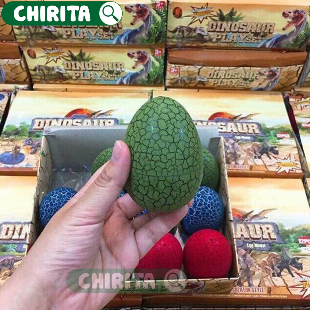 Đồ Chơi Bộ 12 Trứng Khủng Long Cho Bé - Đồ Chơi Cho Bé Trai Và Bé Gái CHIRITA