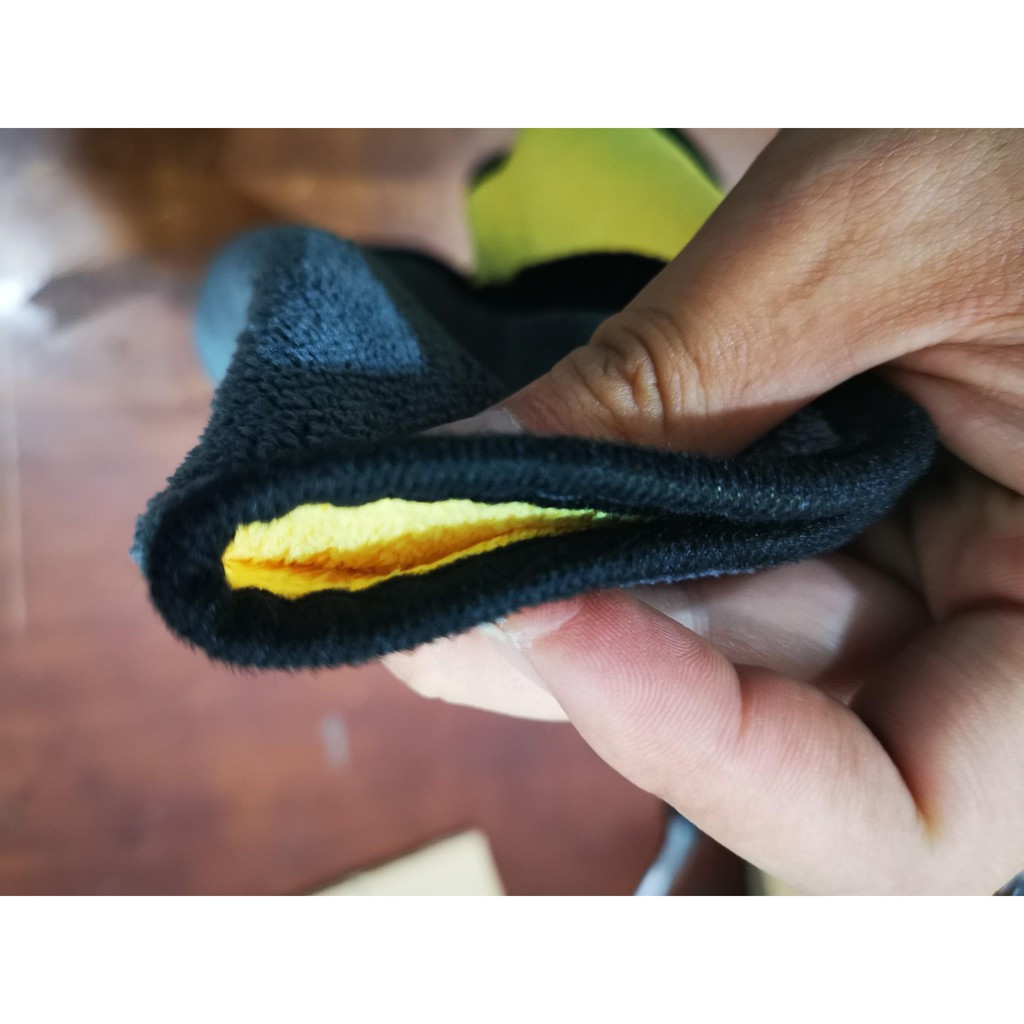 Khăn Lau Xe Microfiber Chuyên Dụng 2 Lớp Siêu Thấm Vải Mềm Mịn 30x60cm