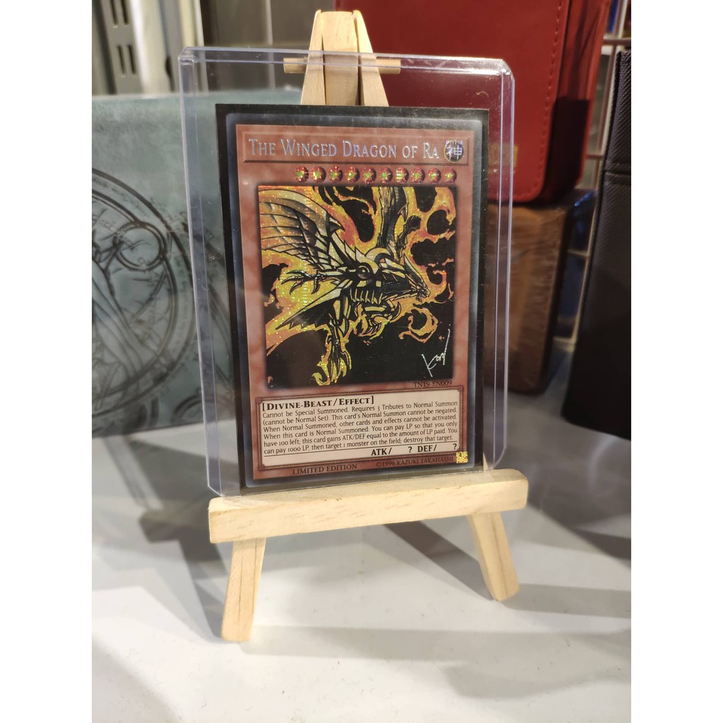 Thẻ bài Yugioh Thần Rồng Ai Cập Ra The Winged Dragon of Ra - Prismatic Secret Rare - Tặng bọc bài nhựa bảo quản