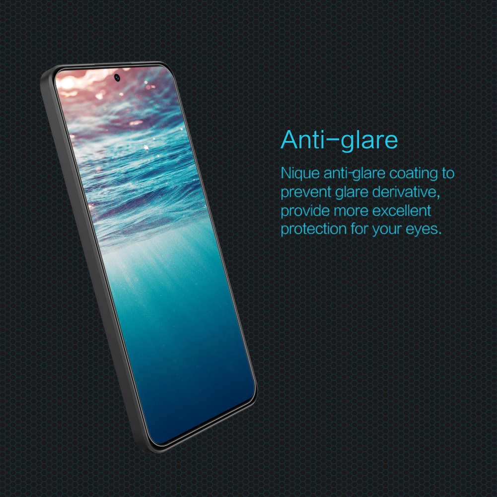 Kính cường lực màn hình điện thoại NILLKIN 9H chống chói chống bám dấu vân tay thích hợp cho Xiaomi Mi 12 Lite