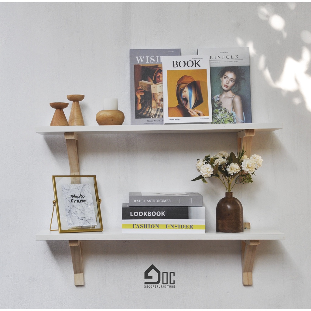 Kệ Gỗ Đa Năng Trang Trí Phòng Khách, Bếp, Đọc Sách, Thư Viện, Quán Coffee Góc Decor
