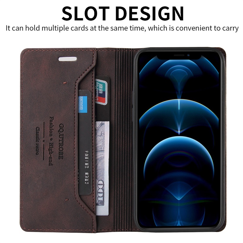XIAOMI Ốp Điện Thoại Da Gập Nam Châm Chống Trộm redmi note 11 Note11 pro 11T 11 12 10 10C note 12 pro 5G