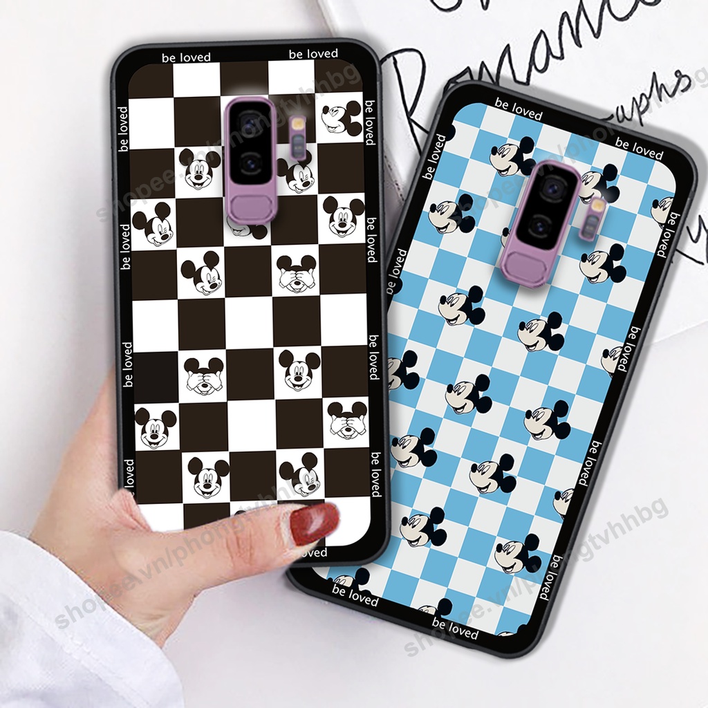 Ốp lưng Samsung S9 / S9 Plus / S9+ in mẫu trái tim caro, chuột mikey thể thao cực đẹp cute