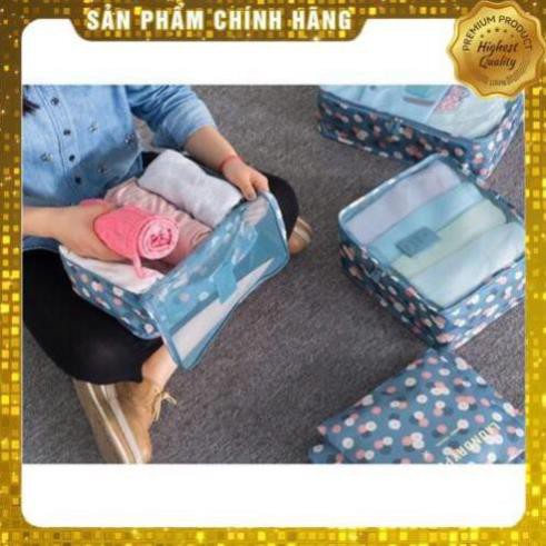 [ Chính hãng ] [Sale] (Hàng chuẩn) Sét 6 túi du lịch đa năng  mới 2020