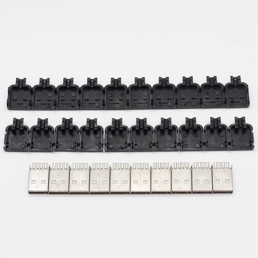 Đầu kết nối USB 2.0 loại A 4 Pin DIY màu đen | BigBuy360 - bigbuy360.vn