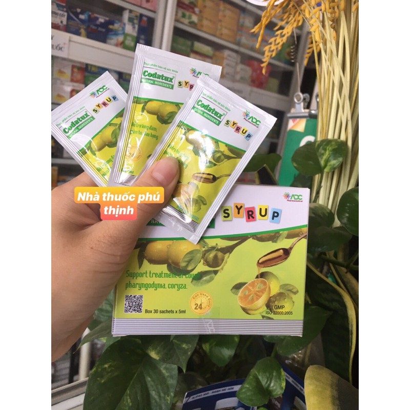 ✅ siro codatux giảm ho, viêm họng, hết khò khè