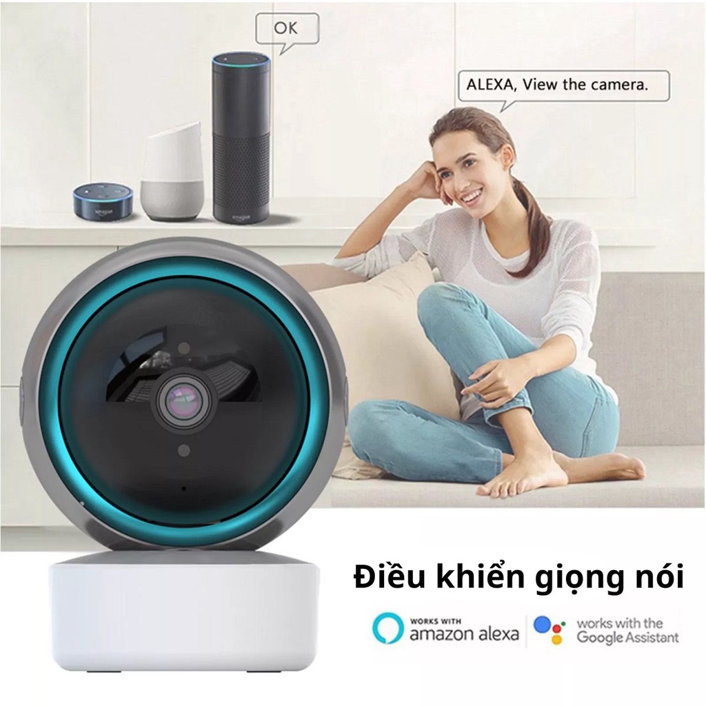 Camera quan sát rẻ nhất - Camera WIFI 5G - Đàm thoại 2 chiều - Trang bị hồng ngoại - Hỗ trợ thẻ nhớ 128GB
