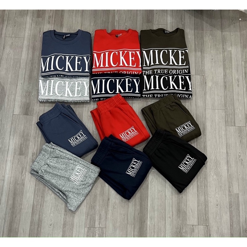 Sét bộ thun da cá Mickey