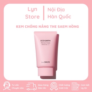 Kem chống nắng the saem eco earth power light / pink sun cream spf50+ pa++++ 50ml