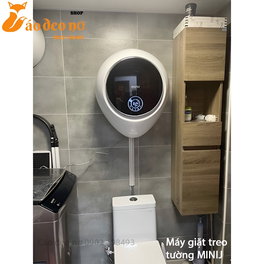 MÁY GIẶT TREO TƯỜNG MINIJ Có chế độ khử khuẩn- CHÍNH HÃNG XIAOMI Cáo đeo nơ