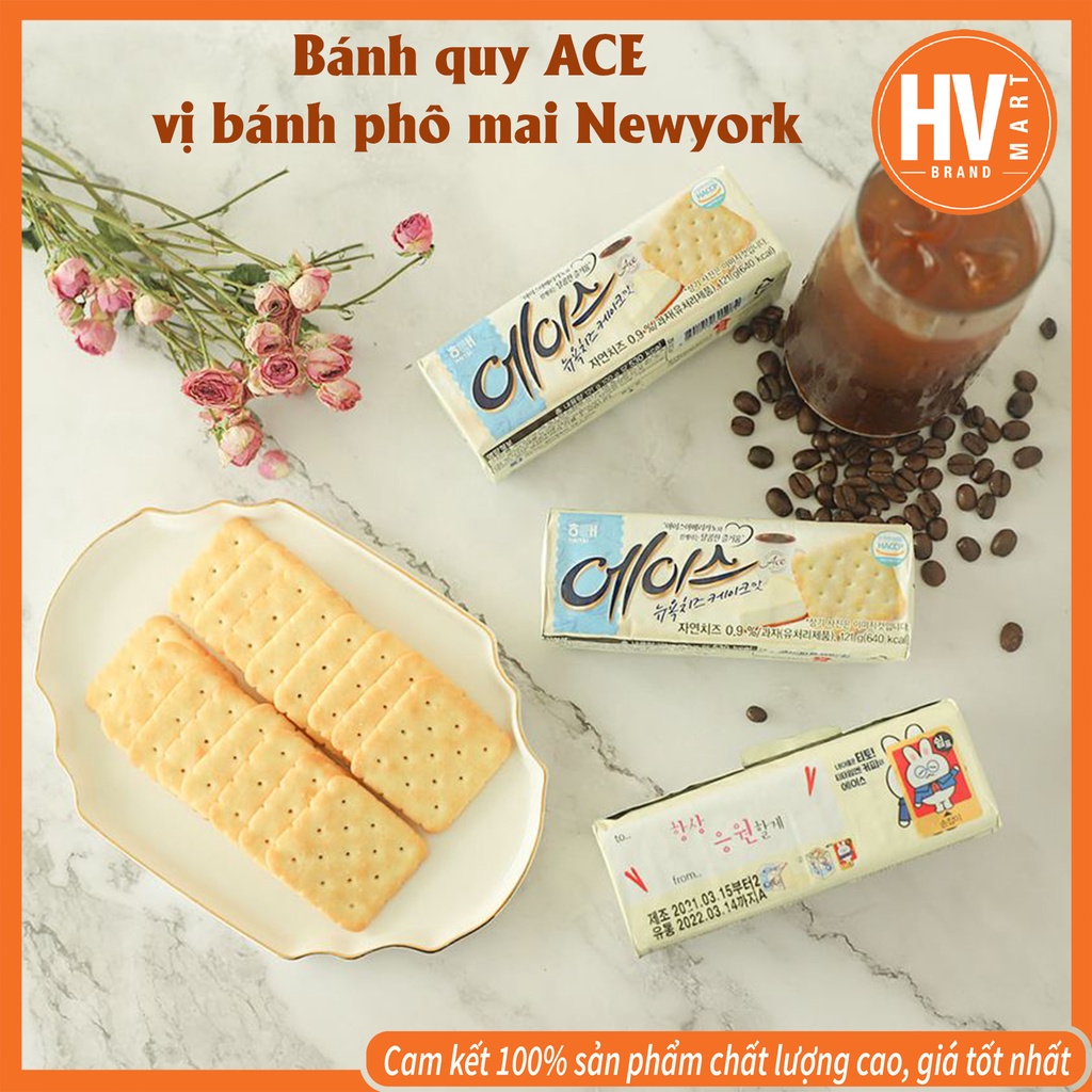 [Hàng Mới] Bánh Quy ACE Haitai Hương Vị Bánh Phô Mai Newyork 121g