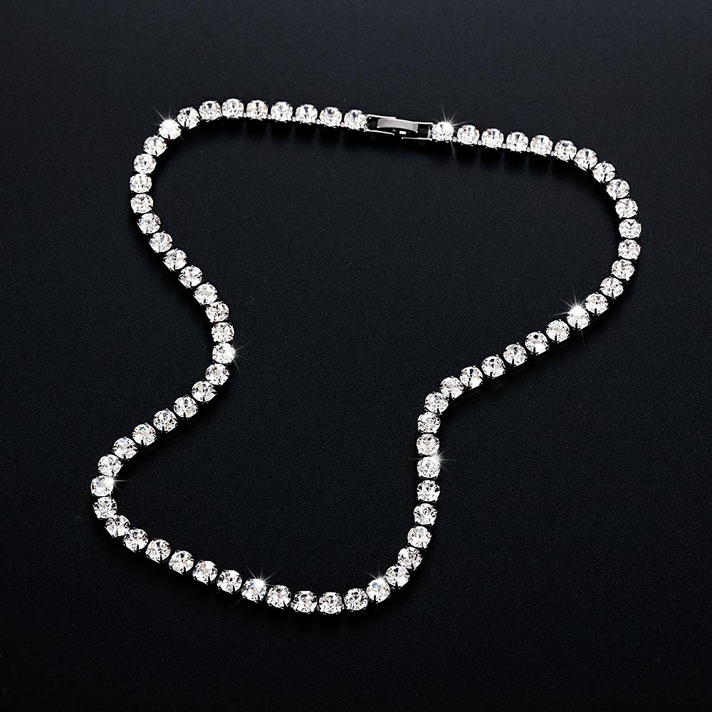 EUCA Vòng cổ Mặt Đá Zircon Lấp Lánh Sang Trọng