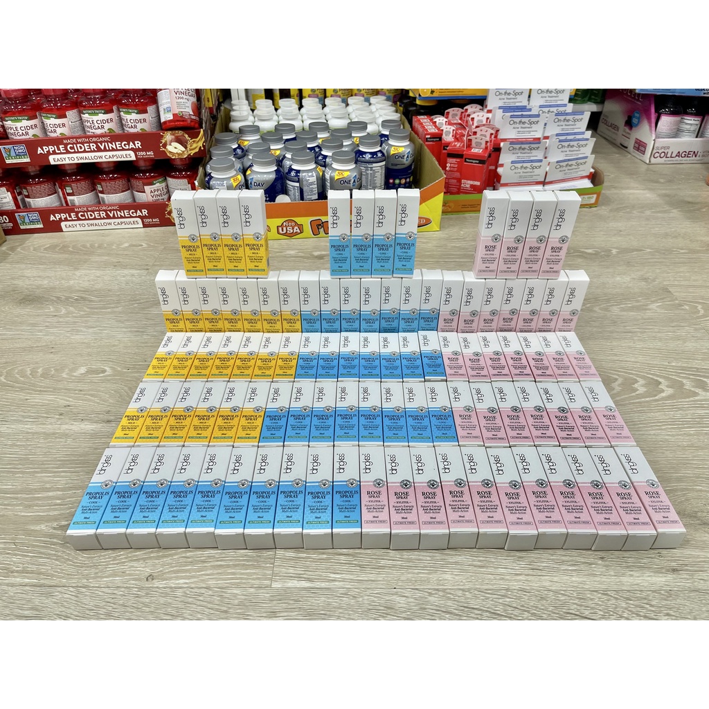 🌈XỊT KEO ONG THƠM MIỆNG BLINGKISS PROPOLIS SPRAY MILD/COOL/XYLITOL 30ML CỦA ÚC