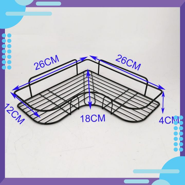 Kệ Góc Tường| Kệ Góc Không Cần Khoan | Kệ Góc Nhà Tắm Thông Minh Nhất | Sản Phẩm Từ Sắt Mỹ Thuật Cao ,Kiểu Dáng Đẹp.