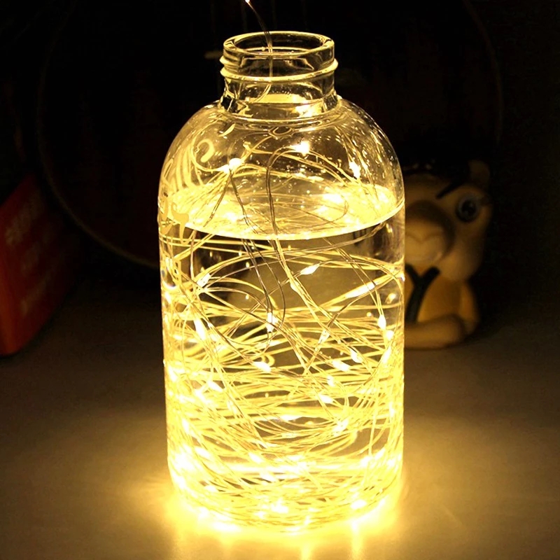 Dây đèn LED 5M 50 bóng hình quả châu dùng trong trang trí tiệc cưới giáng sinh