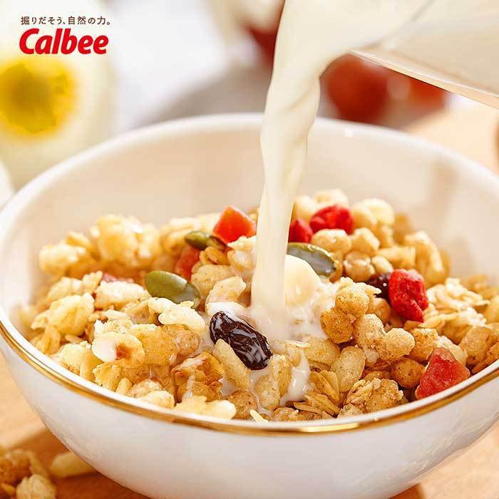 Ngũ cốc ăn kiêng Calbee Nhật Bản  giảm cân an toàn granola detox nhanh cấp tốc hiệu quả mix sữa chua
