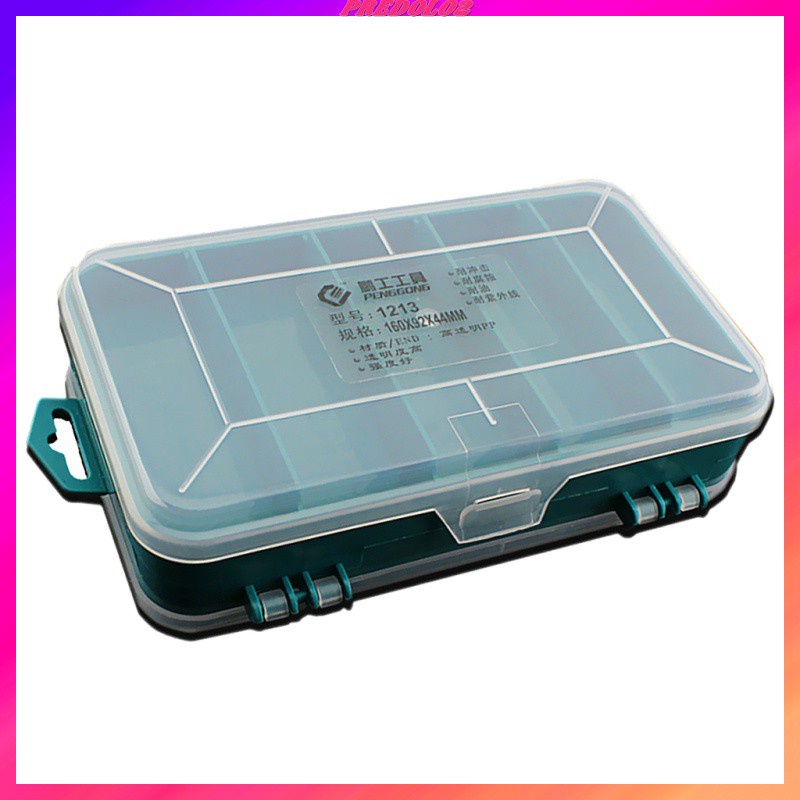 Hộp Đựng Ốc Vít / Trang Sức 8 Ngăn Bằng Cao Su 2 Ngăn Tiện Lợi