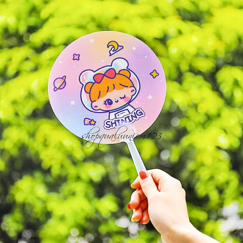 ♥️Quạt Mini Cầm Tay Tròn Hình Gấu Dễ Thương Siêu Cute♥️