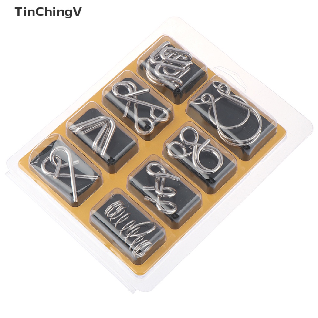 Set 8 Dây Kim Loại Đồ Chơi IQ Giúp Giảm Căng Thẳng