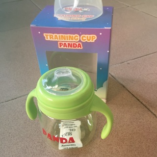 Cốc tập uống vòi mềm Panda 280ml