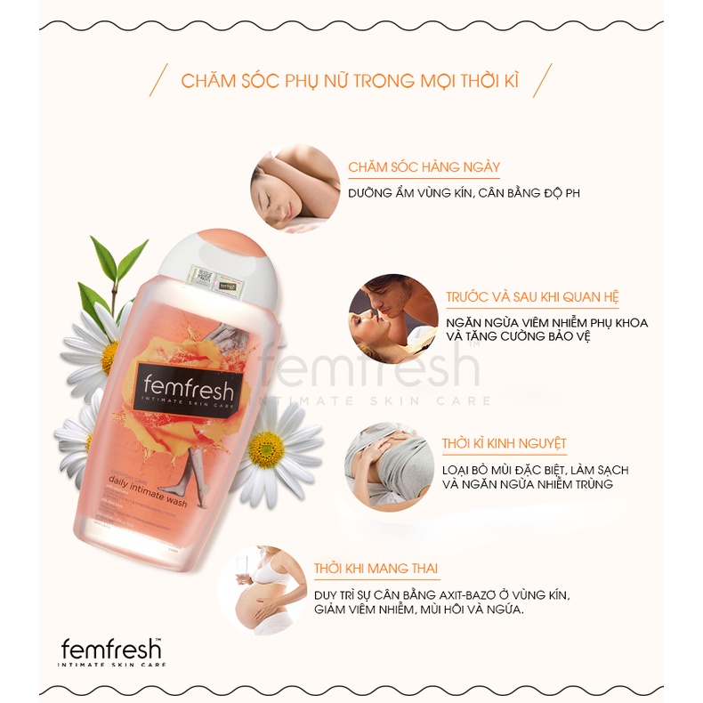 Dung Dịch Vệ Sinh Phụ Nữ Femfresh Daily Intimate Wash 250ml Anh Quốc