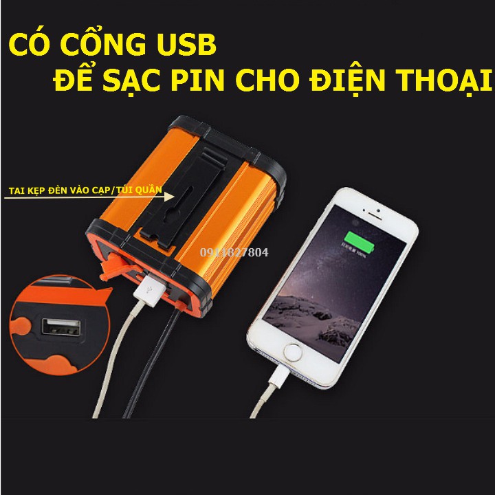 Đèn pin led đội đầu L8 kiêm sạc dự phòng siêu sáng