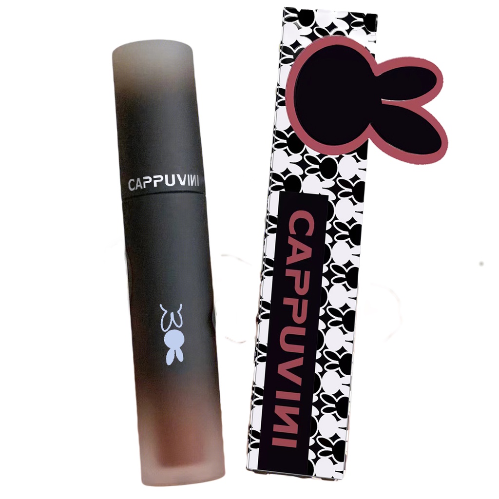 Son Môi CAPPUVINI Dạng Lỏng Chống Thấm Nước Màu Nhung Mờ Thời Trang