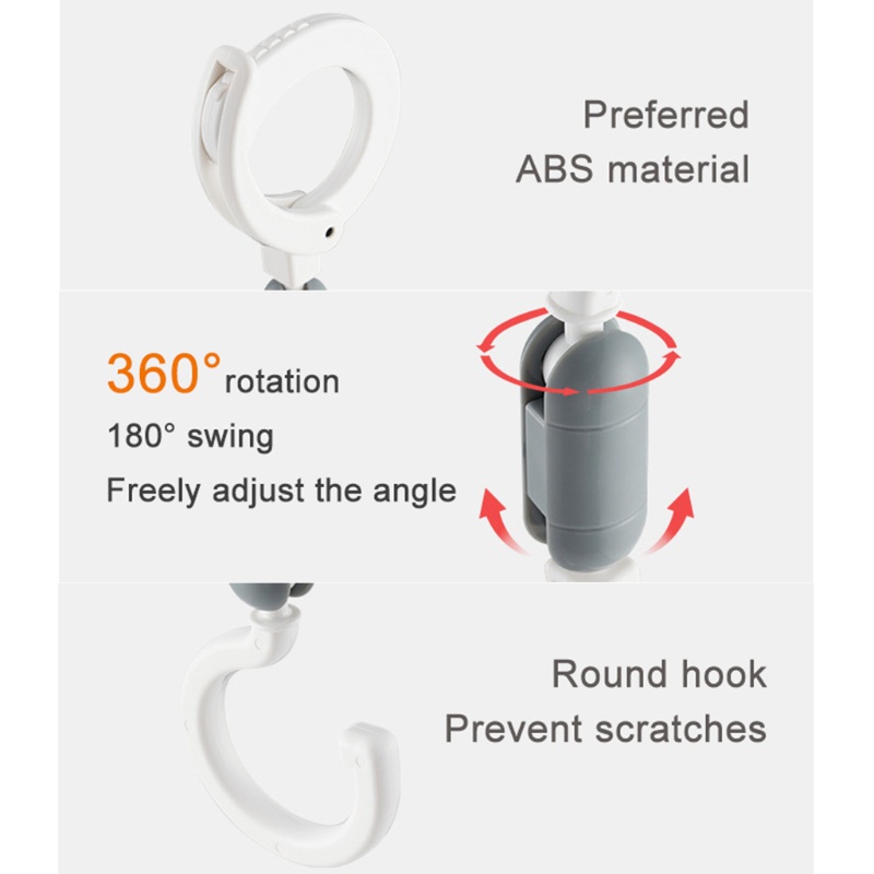 1 Móc Treo Túi Xách Xoay 360 Độ Đa Năng ​Móc Mua Sắm Chuyên Dụng Chất Lượng