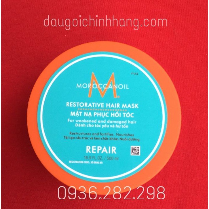 Hấp Phục Hồi Tóc Hư Tổn Moroccanoil 250ml