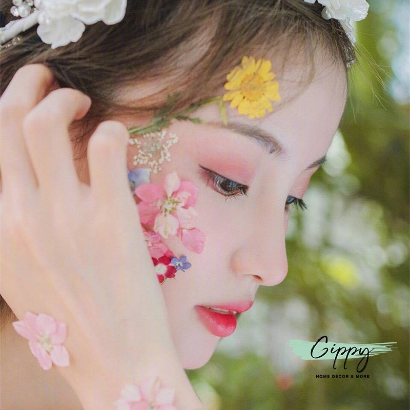 Hoa ép khô makeup (link 1) - phụ kiện trang điểm - cosplay, cổ trang - Gippy Decor