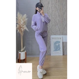 Bộ gió thể thao nữ bản N💚Y mới hàng xuất dư full tagcode bộ gió lót lưới ❣️freeship ❣️ hàng chuẩn loại 1