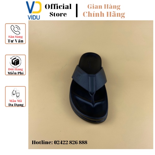 Dép tông nam thời trang D&G ViDu 21101 màu đen chống trơn trượt, thoáng mát