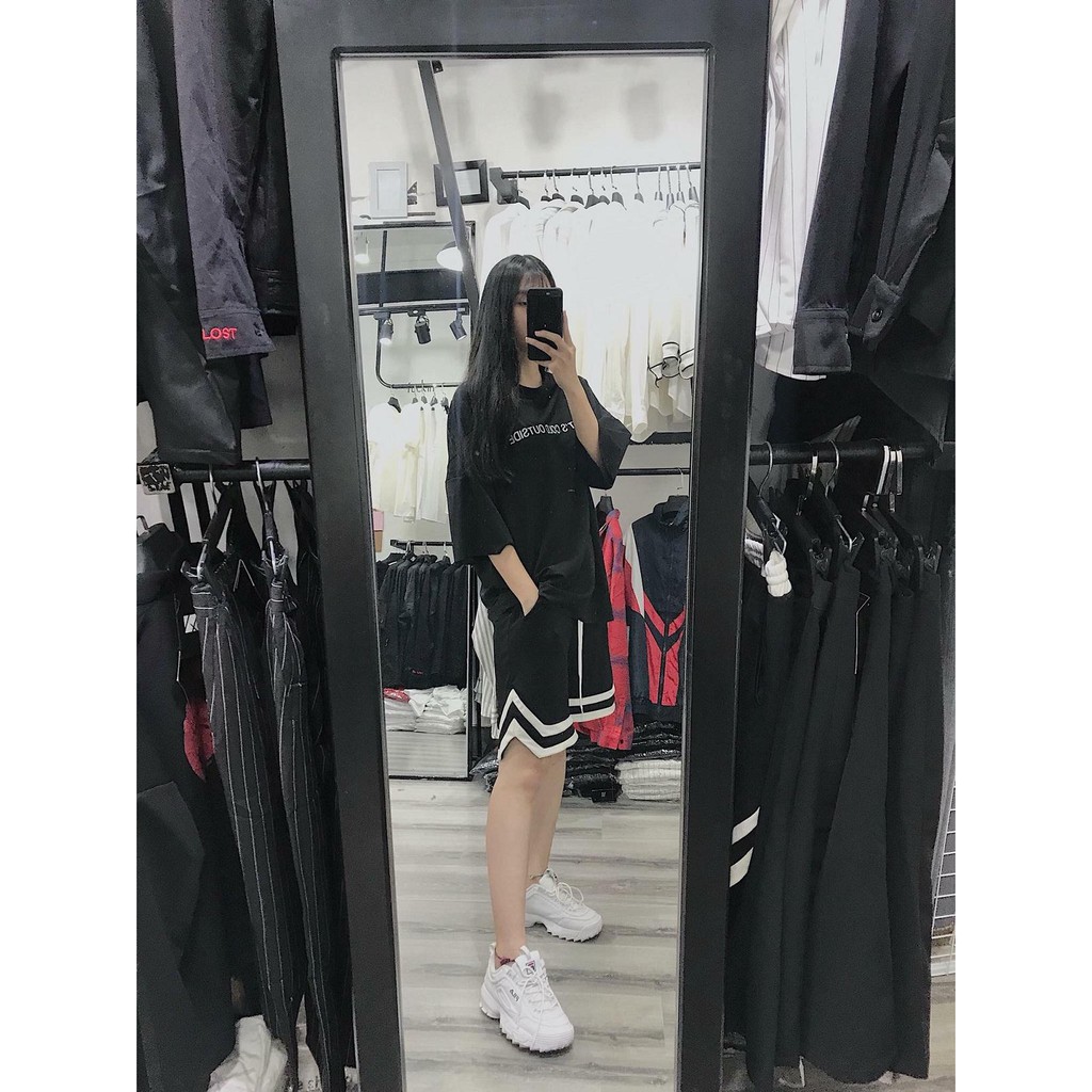 Quần Short V2 Unisex 3 màu đen trắng đỏ full size M L XL | BigBuy360 - bigbuy360.vn