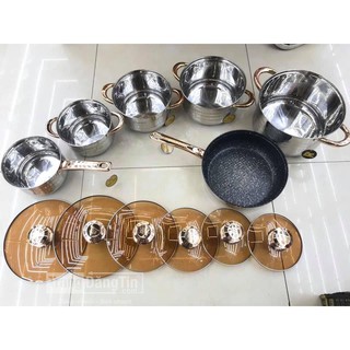 Bộ nồi Đức ANGELBERG/Engelberg 6 món 12 chi tiết