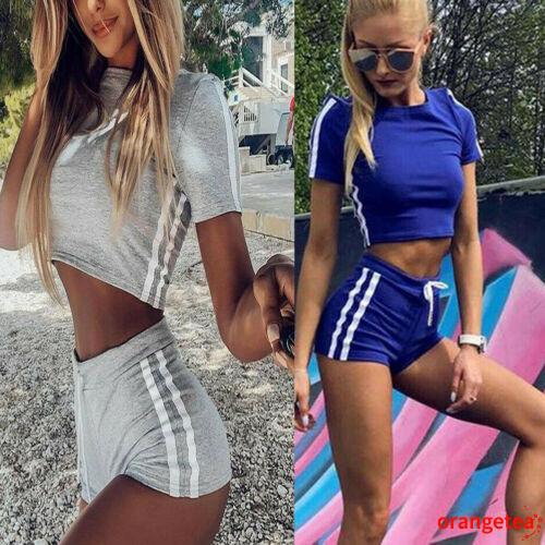 Áo thun + quần short thể thao năng động cho nữ