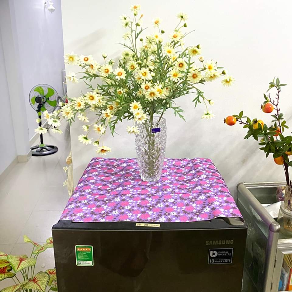 Khăn phủ tủ lạnh chống thấm nước đa năng(hình thật)