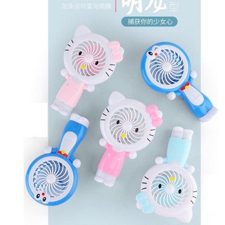 Quạt tích điện cầm tay Đoremon,Kitty