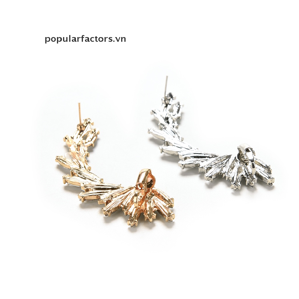 1x Khuyên Kẹp Vành Tai Đính Đá Thời Trang Cho Nữ