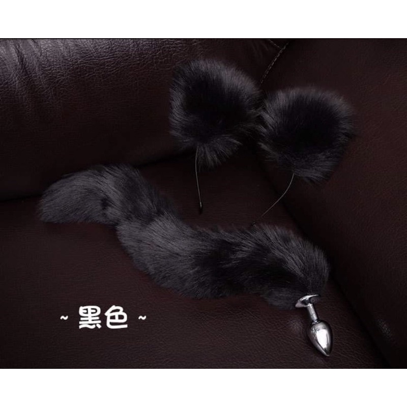 Bộ phụ kiện 2 món tai và đuôi kim loại cosplay nàng cáo quyến rũ, xinh đẹp