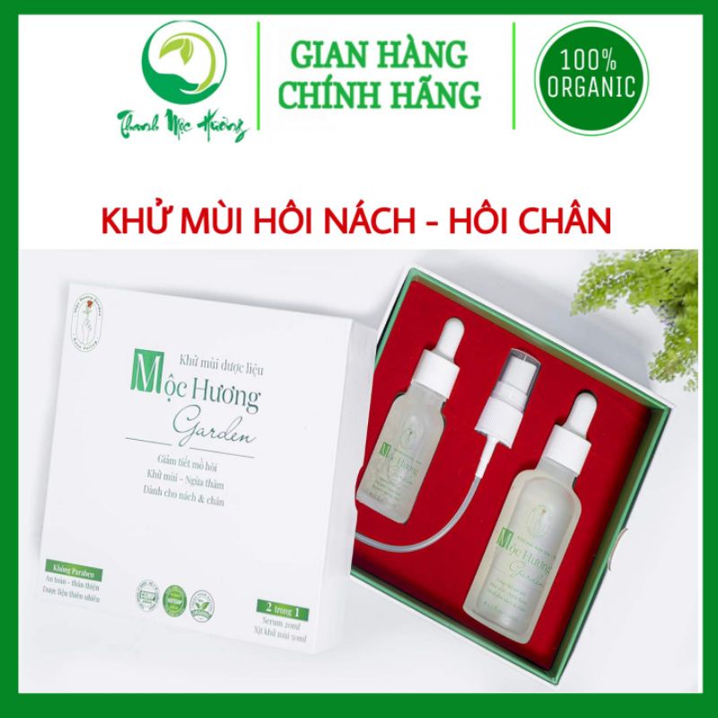 Xịt hôi nách hôi chân Thanh Mộc Hương tặng kèm serum dưỡng trắng chống thâm nách