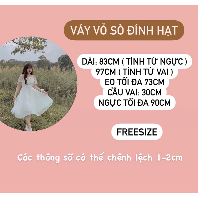 ❌ ĐẦM VÁY TRẮNG ĐÍNH HẠT VỎ SÒ DỰ TIỆC * FLOWER *